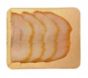 Cold smoked, sliced, halibut